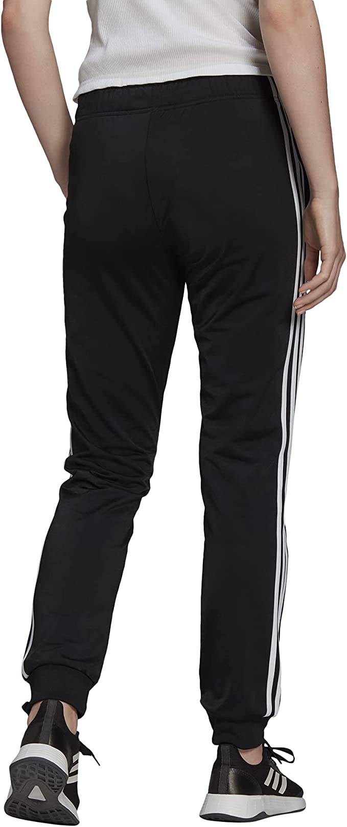Adidas Pants Mujer Essentials Fleece Tapered Cuff