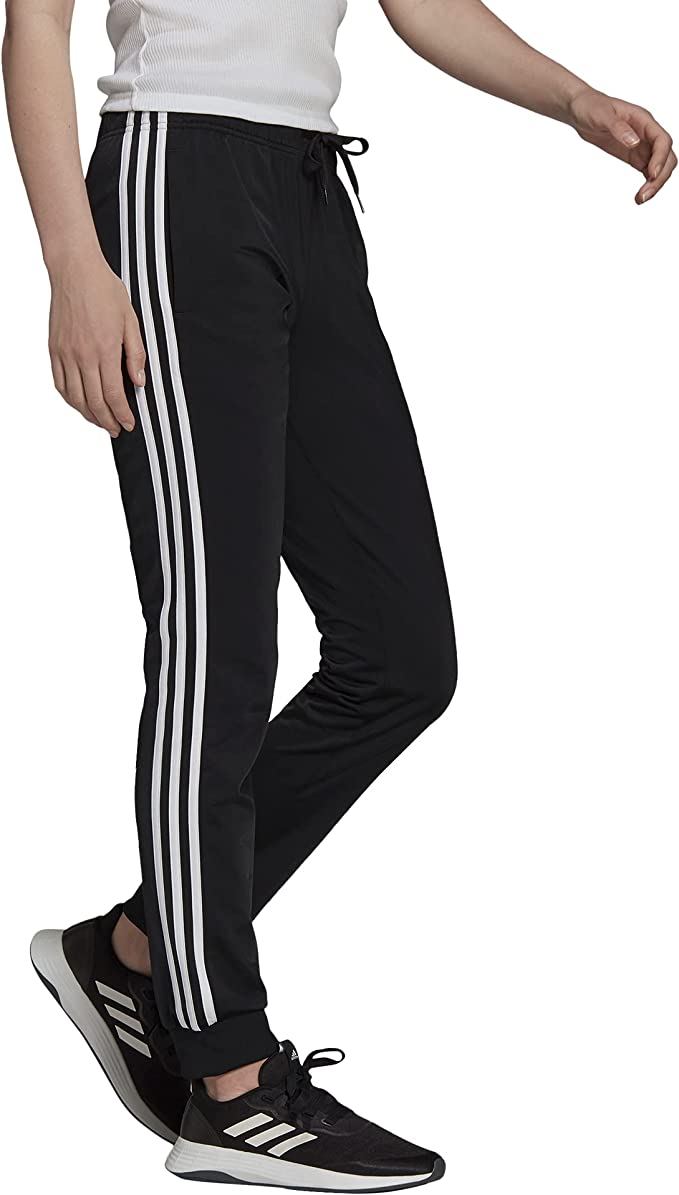 Adidas Pants Mujer Essentials Fleece Tapered Cuff