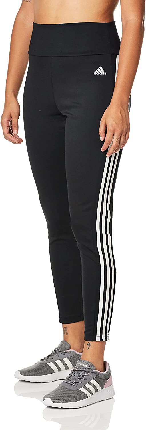 Adidas Leggings de Talle Alto con 3 Rayas 7/8 para Mujer