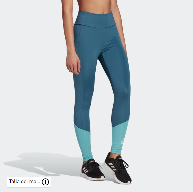 Adidas Leggings de 3 Rayas Medias para Mujer