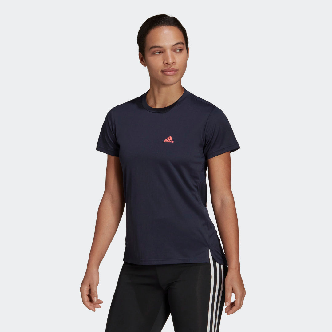 Adidas playera Aeroready Designed to Move Sport 3 stripes