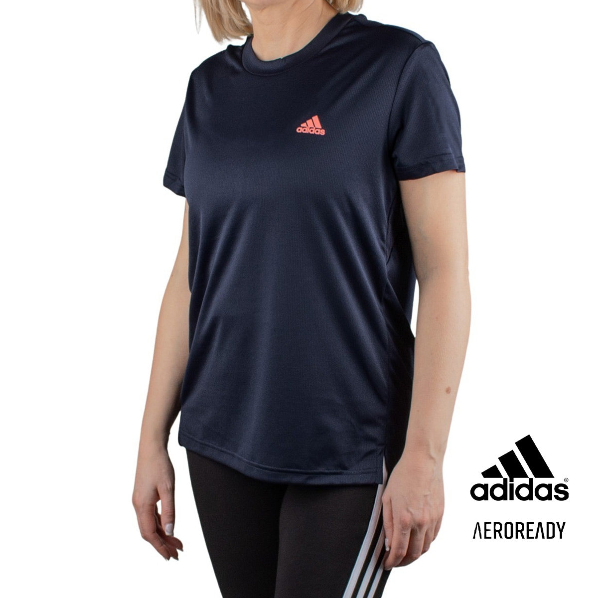 Adidas playera Aeroready Designed to Move Sport 3 stripes