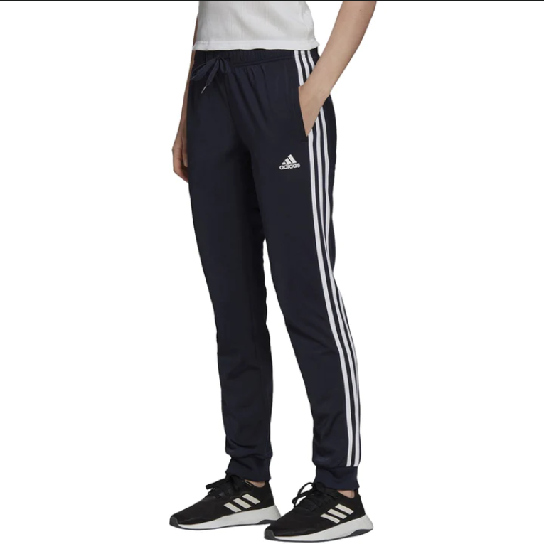 Adidas Pants Mujer Essentials Fleece Tapered Cuff