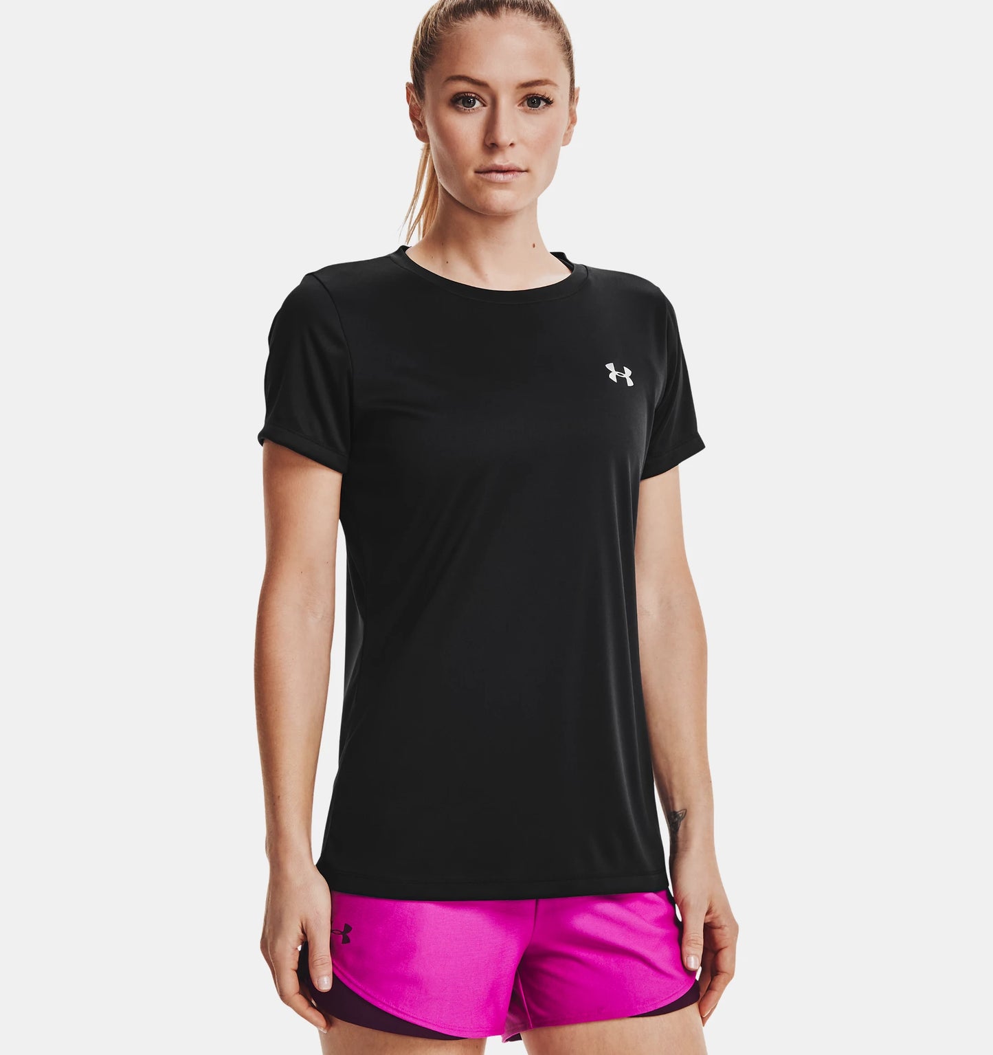 Under Armour Women's UA Velocity Solid Crew Short Sleeve