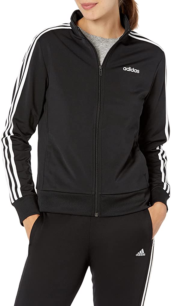 Adidas Essentials Chamarra de 3 rayas para mujer