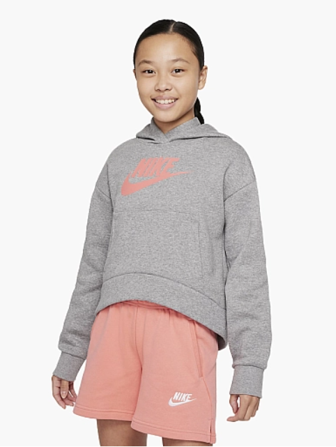 NIKE Big Kids Hoodie Grey