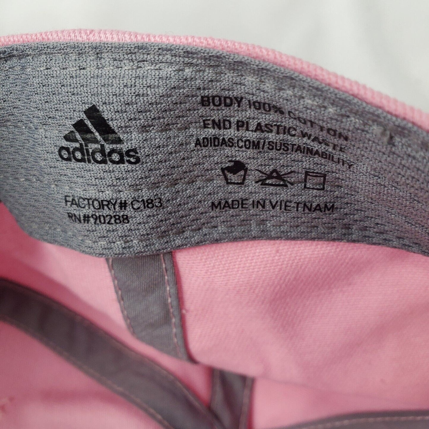 Adidas Gorra Rosa con logo de algodon