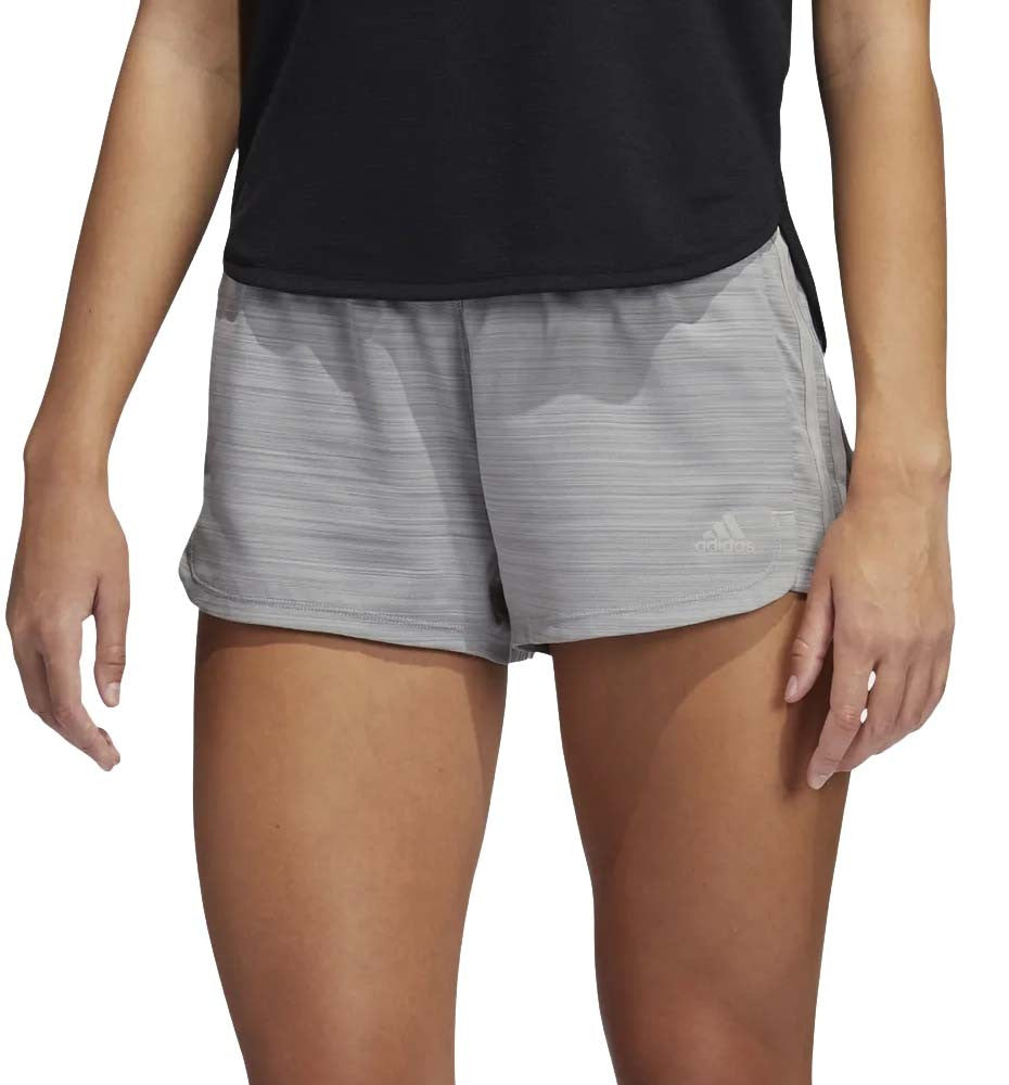 Adidas PACER 3-STRIPES WOVEN HEATHER SHORTS