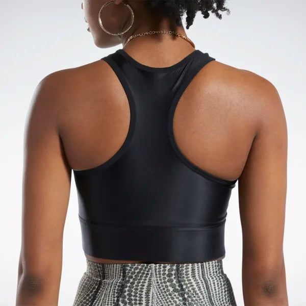 Reebok Cardi B One-Shoulder Crop Tank Top